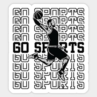 Go Sports basketball Sticker